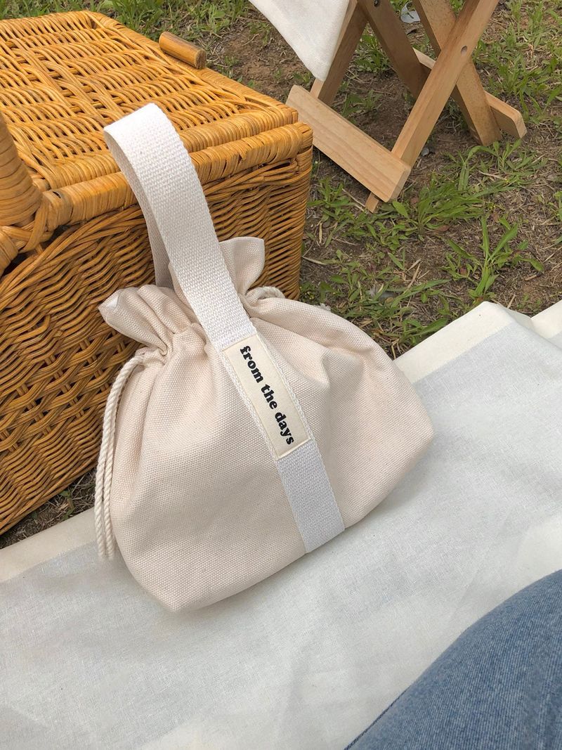 【MADE】Canvas Pouch Bag - Ivory