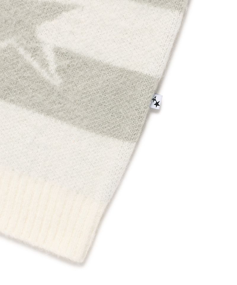 BRUSHED STAR KNIT SWEATER IVORY(CV2FFUK600A)