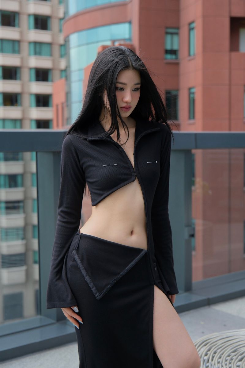 ATLU - Piercing - Knit dress (black)