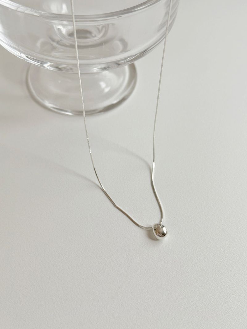 [Silver 925] bold water drop earrings necklace set