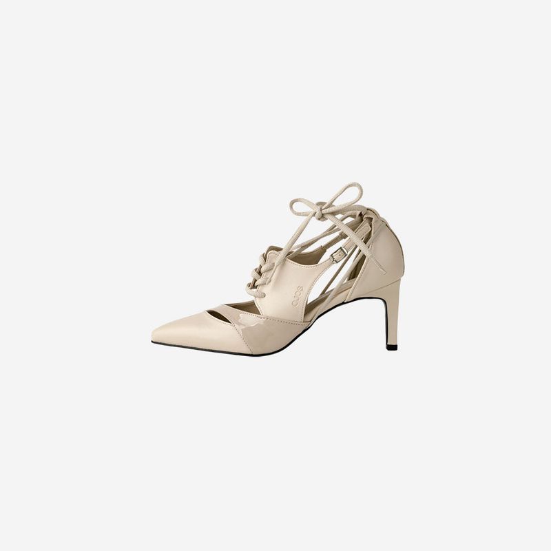 Multistrap Stiletto Heels / Beige