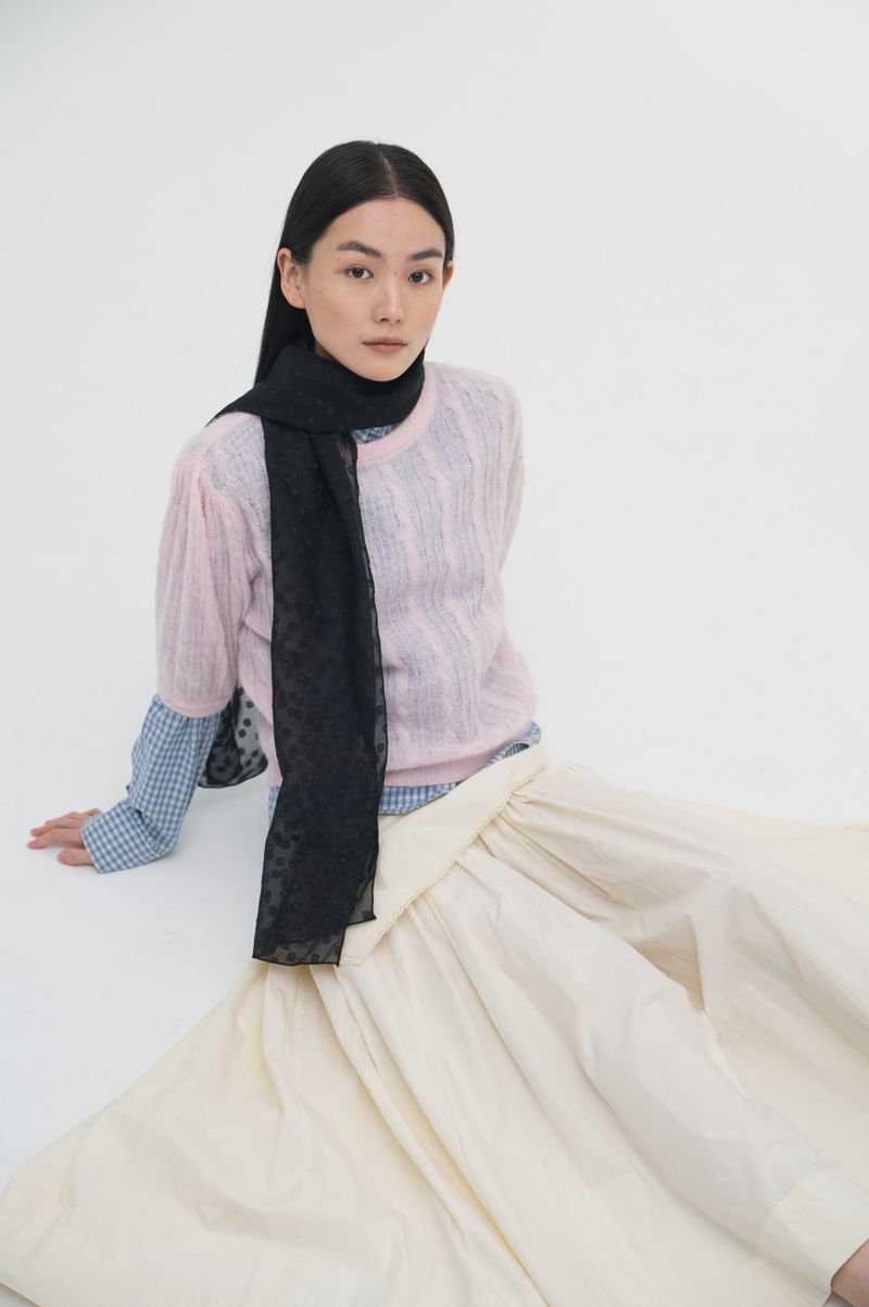Mist Dot Scarf_2colors