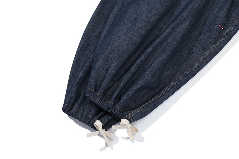BALLOON COTTON PANTS_BLUE