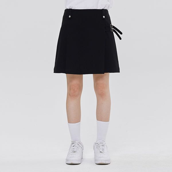 DOUBLE BELTED SKIRT