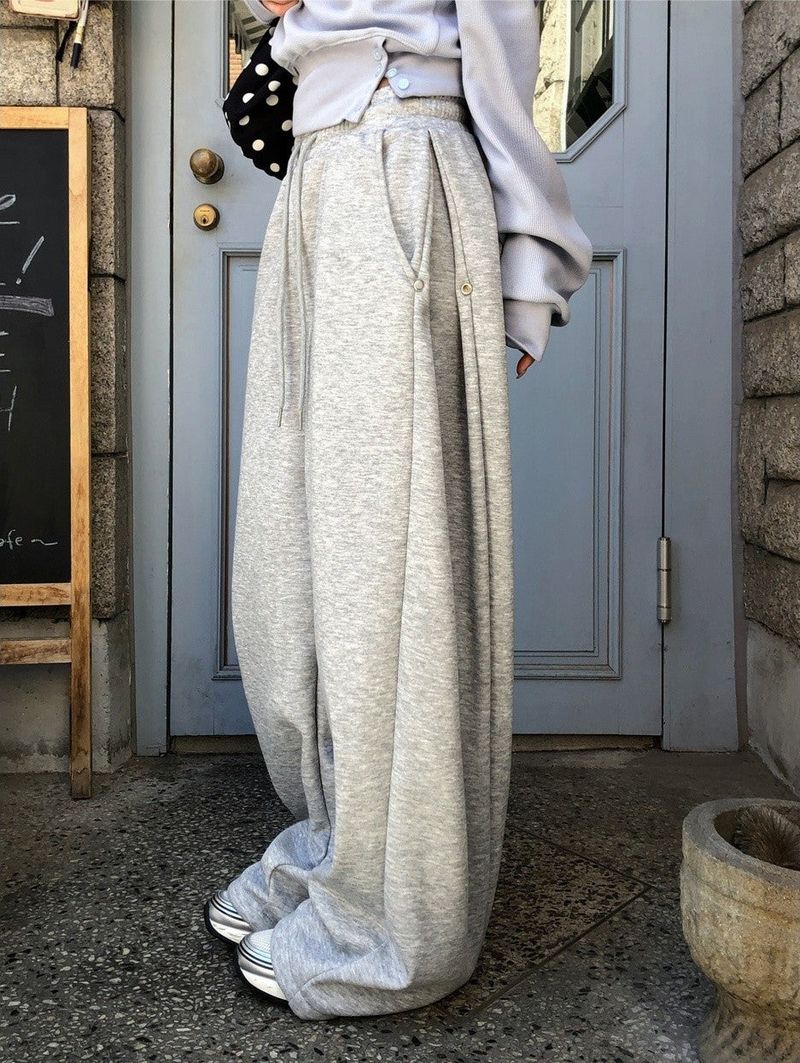 SHOPPERLAND（ショッパーランド）の「Side Snap Button Balloon Sweat Pants (5color / 2type)（Pants）」