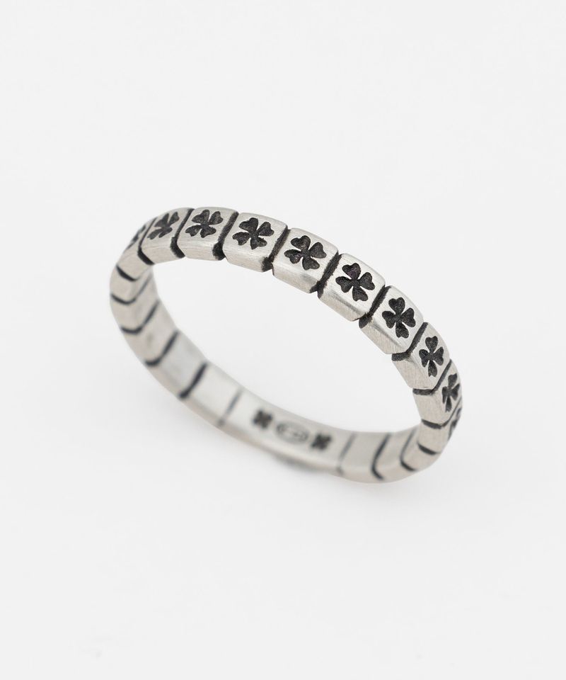 GRAYNOISE（グレーノイズ）の「クローバーミニレールリング BK (925 silver)（アクセサリー）」