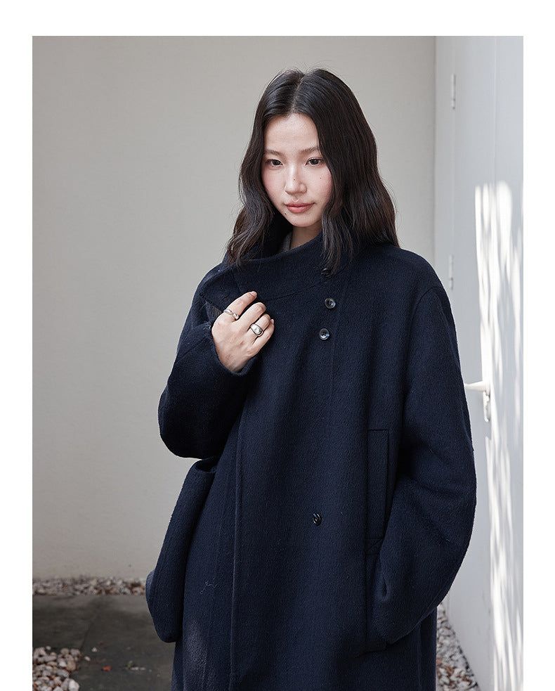 London Museum Double-face Wool Long Coat