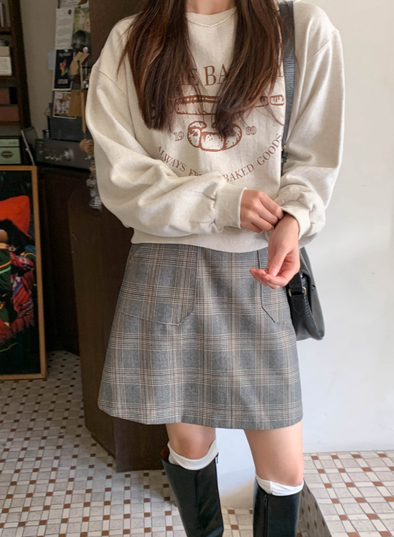 Classic Check Mini A-Line Skirt (2color)