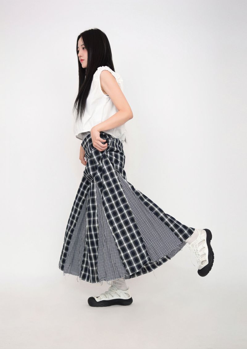 layered banding tank top