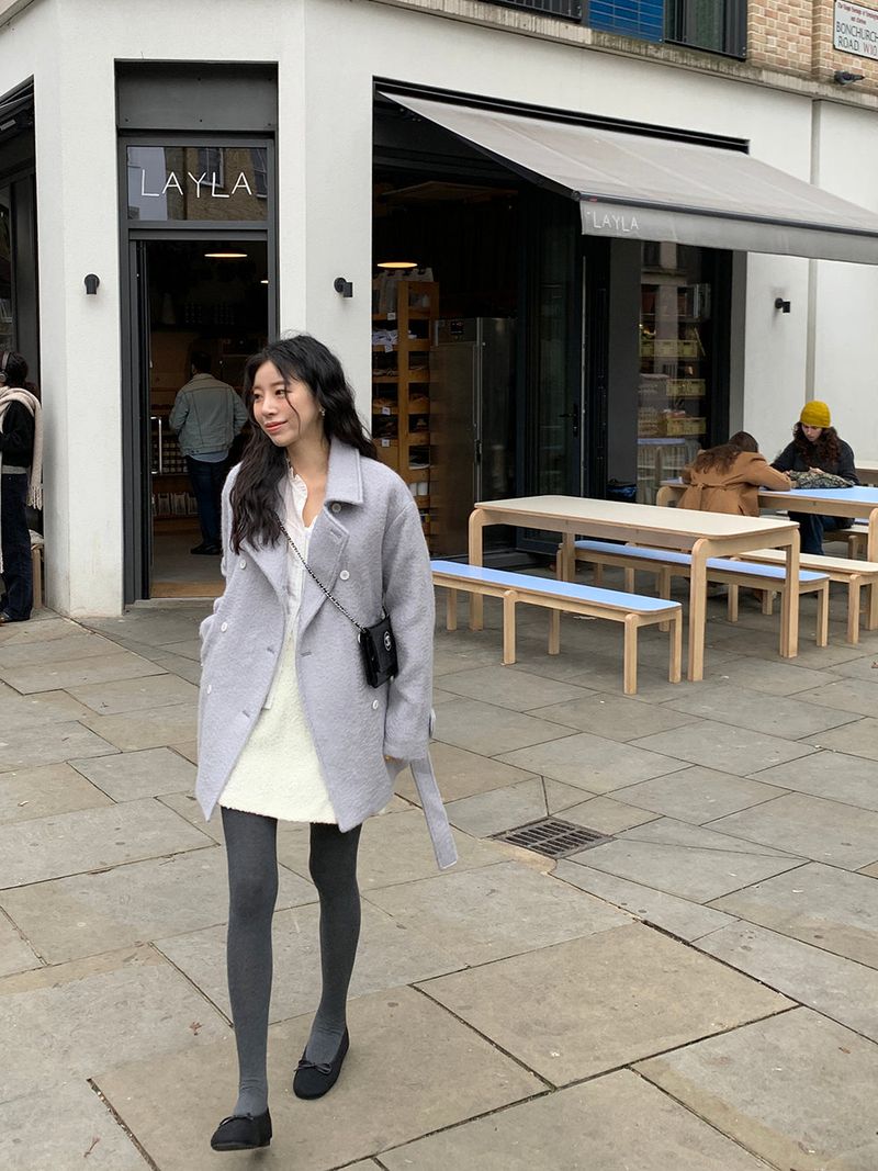 [MADE] Tion Mohair Handmade Pe Coat