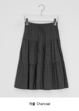 Tane Tiered Layered Midi Skirt