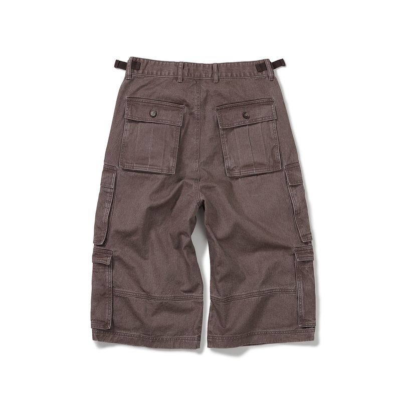 Wanderer cargo bermuda pants / Redish brown