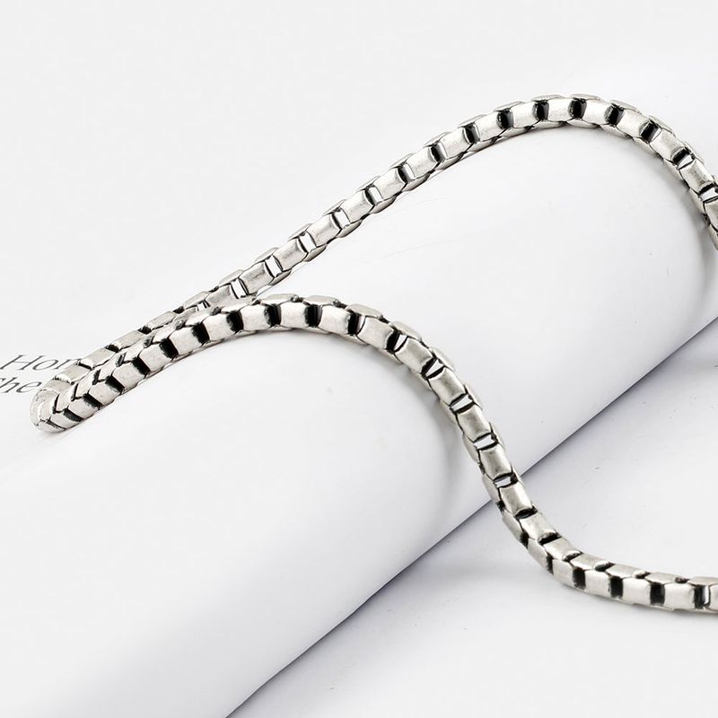 SVC-534 Handmade Skull Antique Silver Pants Chain