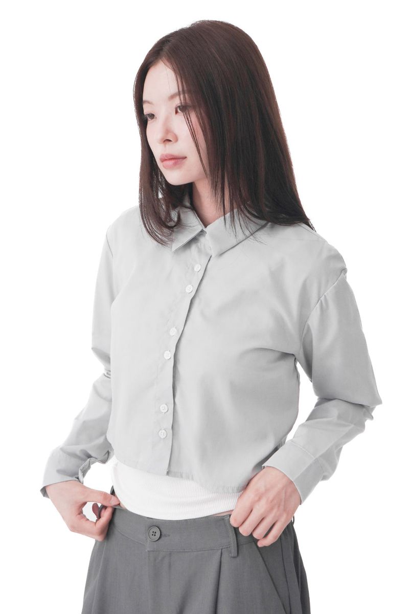  LINE BALANCE CROP SHIRT