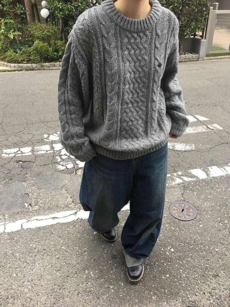 Woody cable knitwear