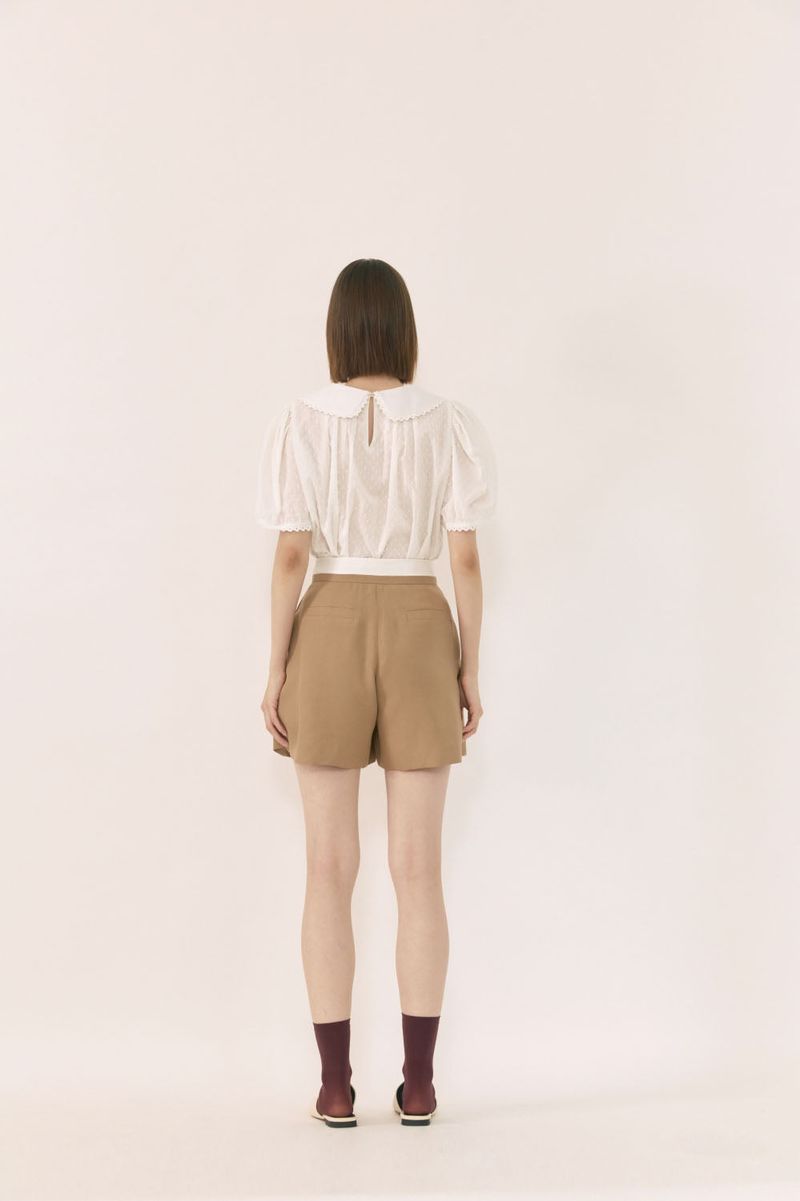 Waist colored shorts (Biege)