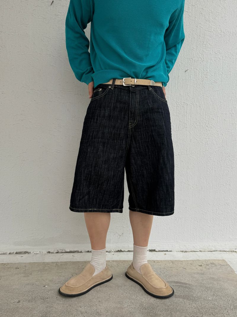 Summer linen v-neck knitwear