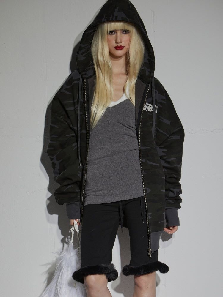 3X HOOD ZIP-UP