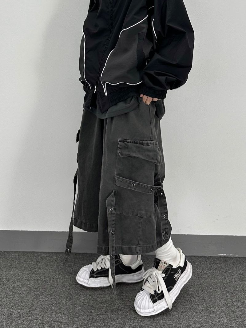 パイピング メッシュ ブルゾン ジャケット