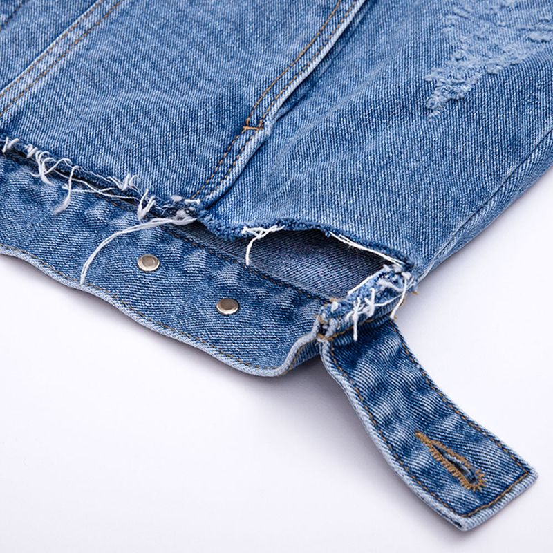 BBD Utopia Bleached Custom Raglan Denim Jacket (Blue)