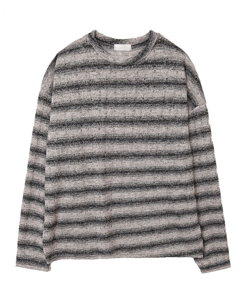 Ruin See-Through Stripe Knit