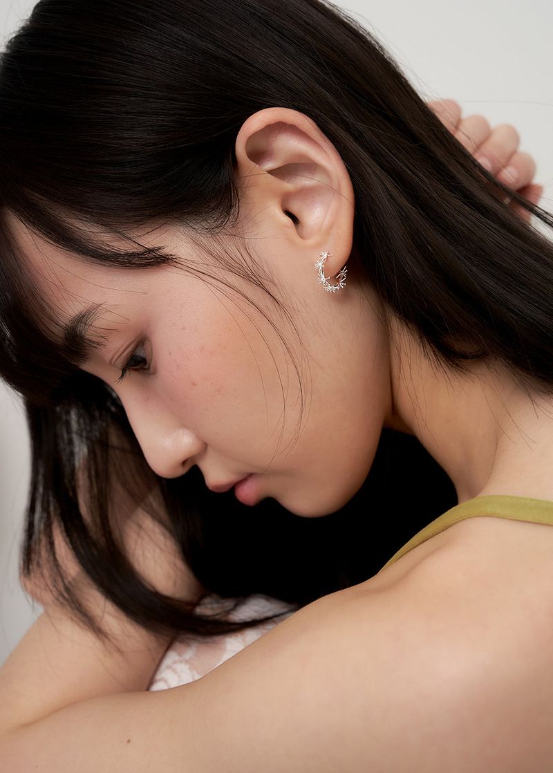 [silver925] dandelion earring - silver