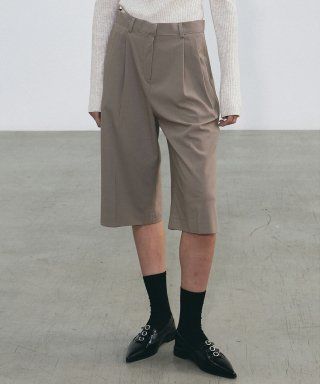 RELAX BERMUDA HALF PANTS_BEIGE
