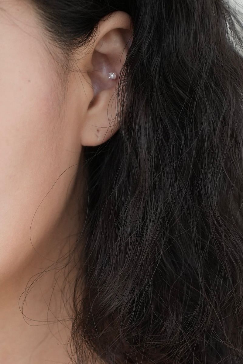 [925 Silver] ミニパールピアス