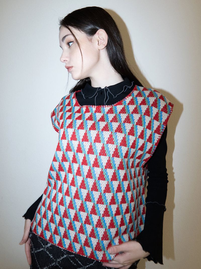 Suid Knit Vest (RED)
