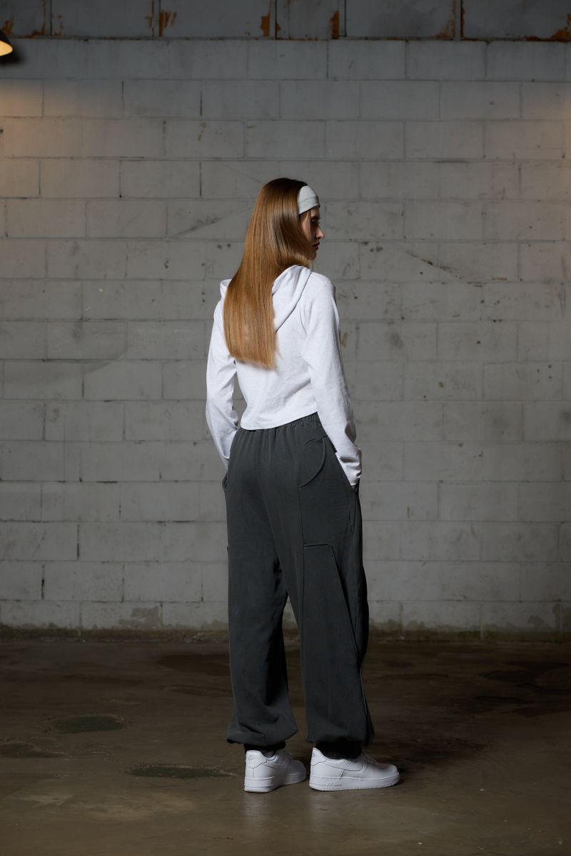 ILLA PPINTUCK HOODIE / WHITE-MELANGE
