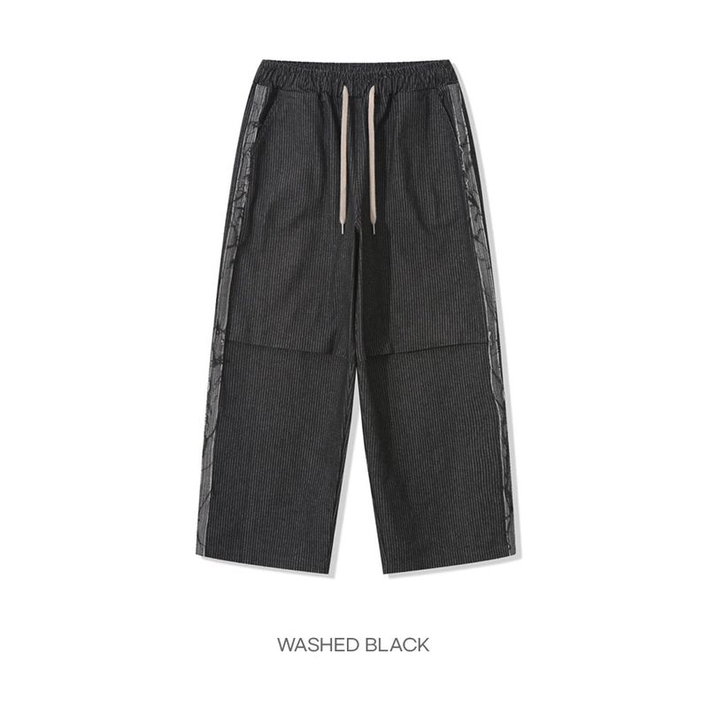 City line stripe denim pants -2C