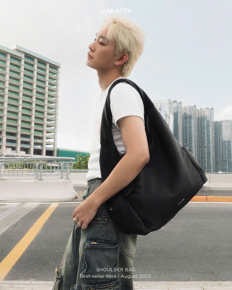 SHOULDER BAG BLACK L  | TAG K BLACK (FREE)
