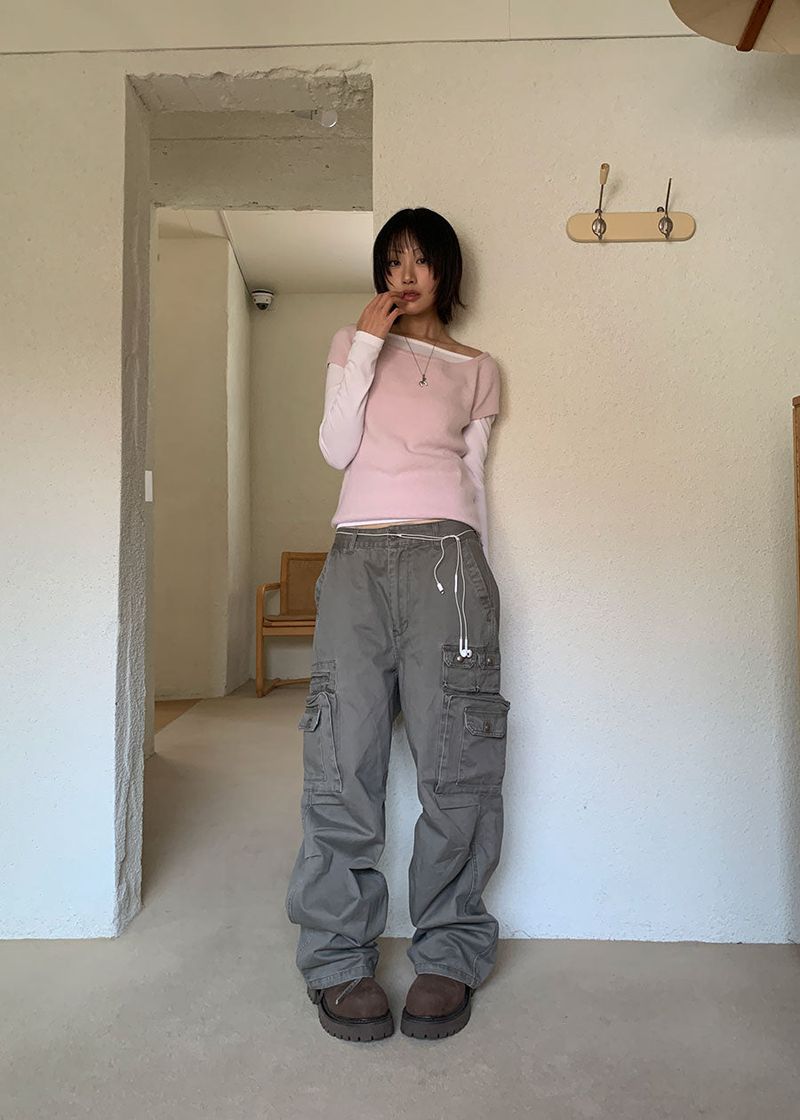 (UNISEX) FIELD BUTTON CARGO PANTS (3color)