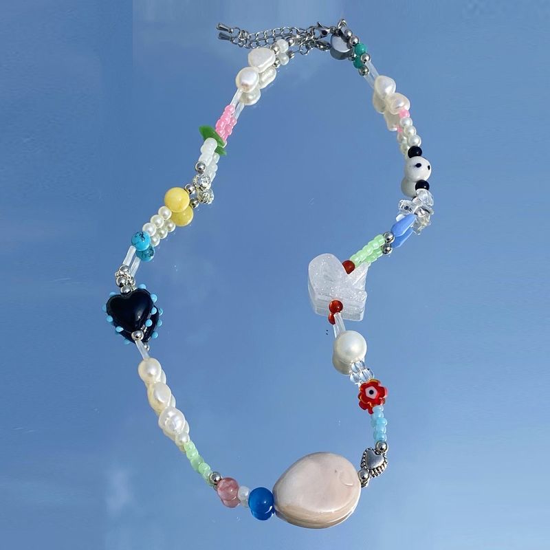 love mix necklace (black mix)