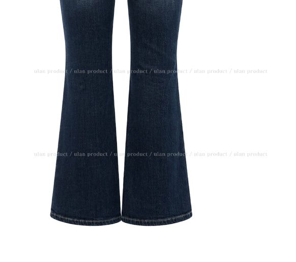 Rika Stitch Low Bootcut Denim Pants