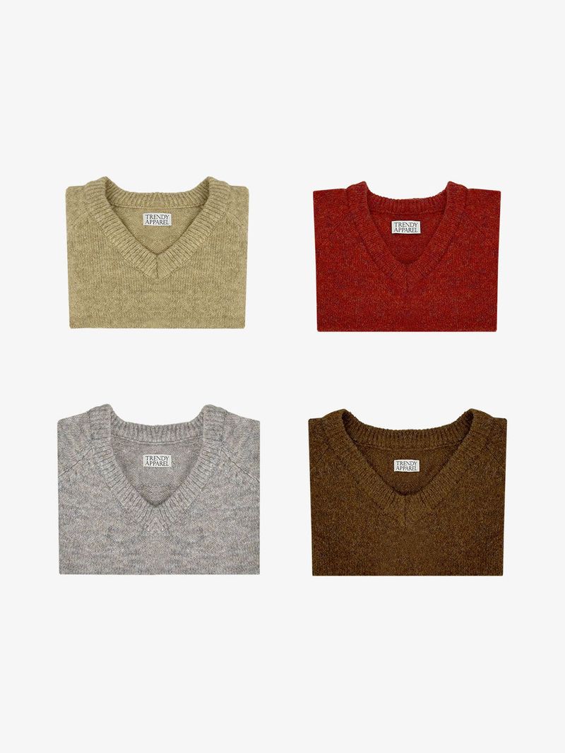 TRENDY APPAREL（トレンディー アパレル）の「[MADE] Magita Wool V Cropped Knitwear（Tops）」