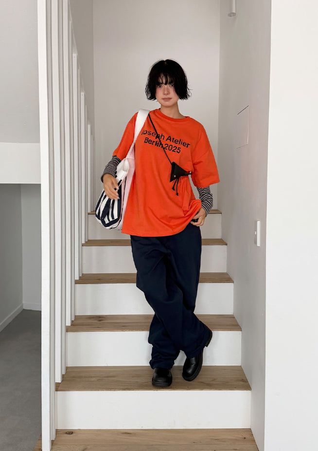 BARREL WIDE COTTON PANTS