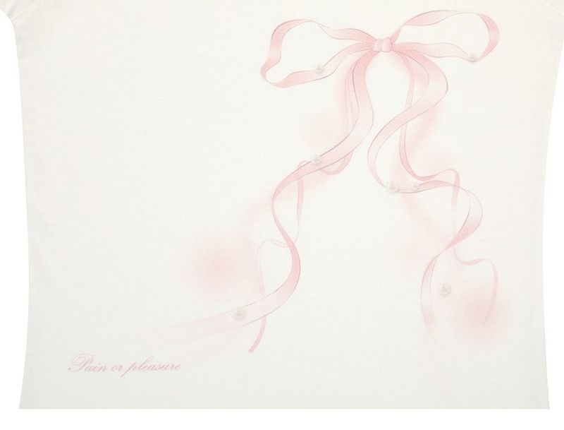 VERA RIBBON TEE white