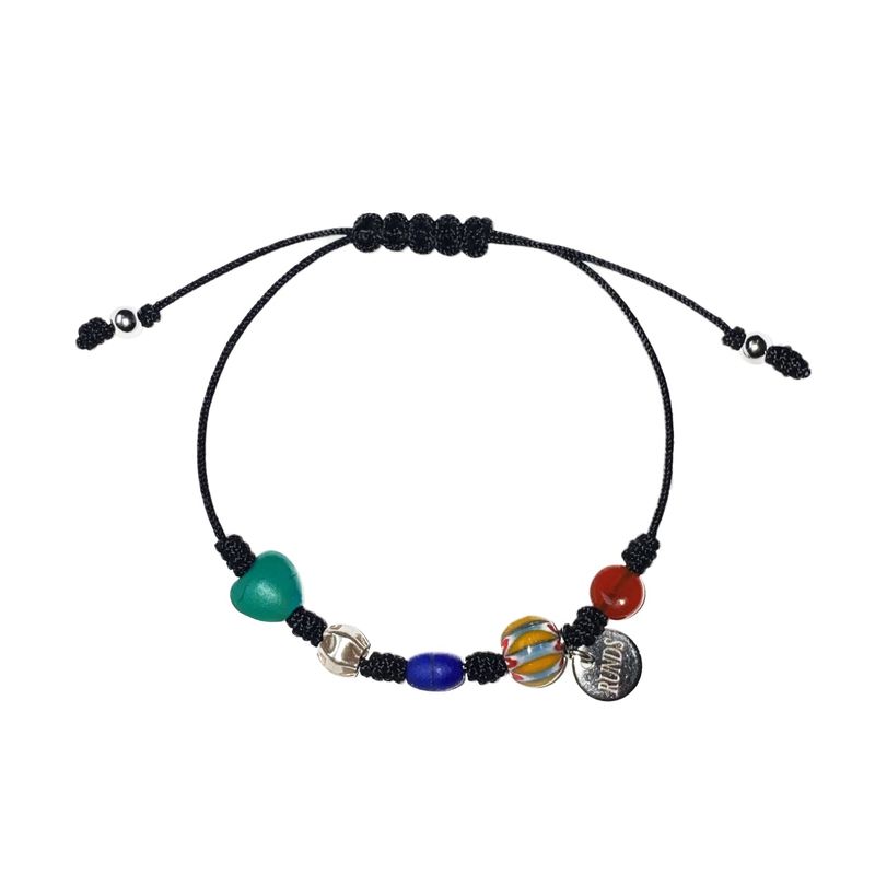 RUNDS(ランド)の「black gemstone bracelet (Accessories)」