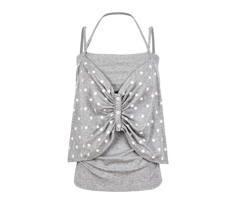 Elina Bow Draped Top