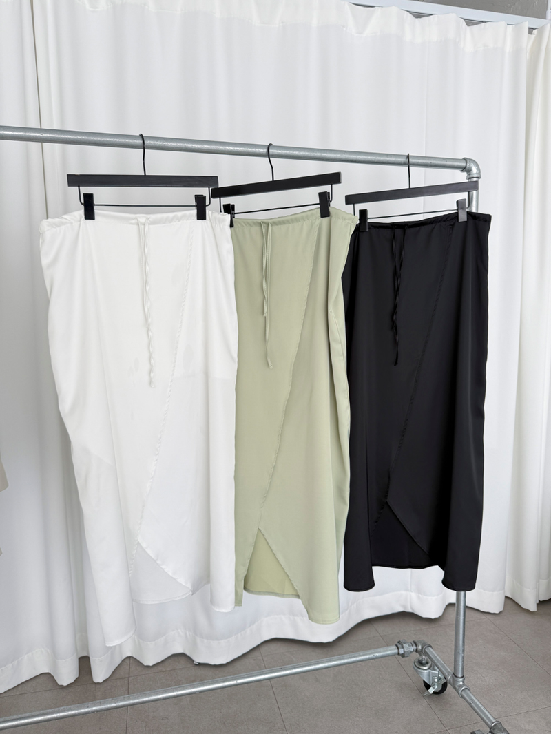 tulip satin skirts (3color)