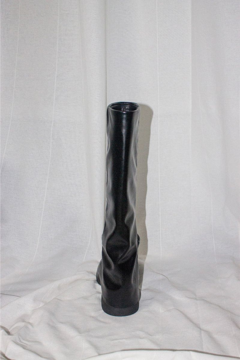 shirring boots cut boots