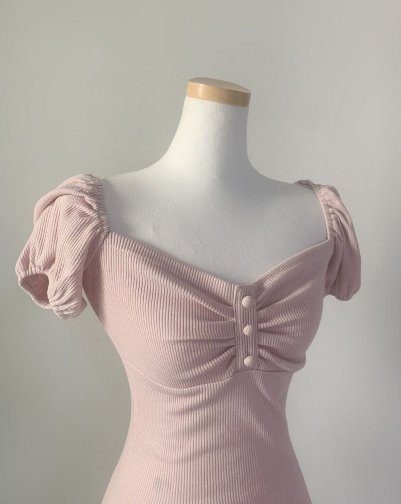 Rudica Puff Frill Top (light pink)