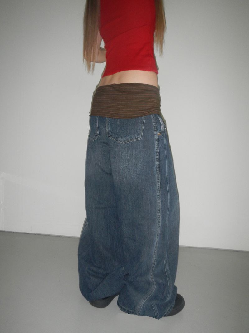 summer banding denim pt(2 color)