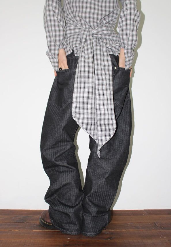 SIDE STRAP CHECK SHIRT