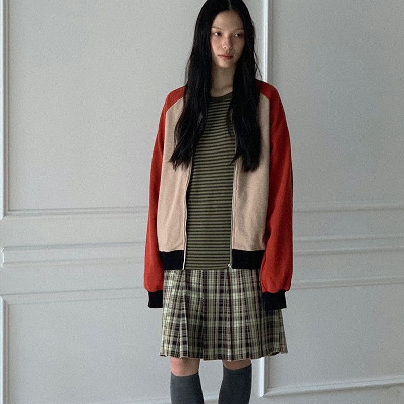 KOOKEESEE(クキシ)の「Check Pleated Skirt (black)(Skirts)」