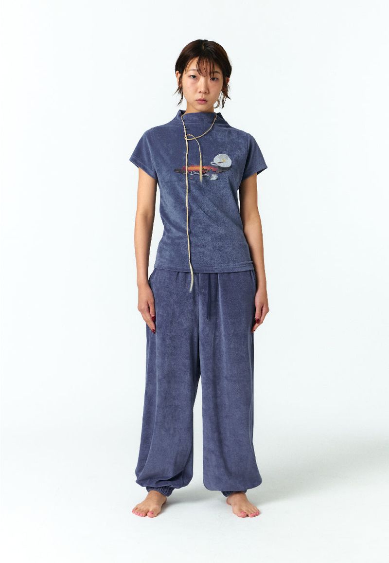CRACKED CUP TERRY JOGGER TROUSER