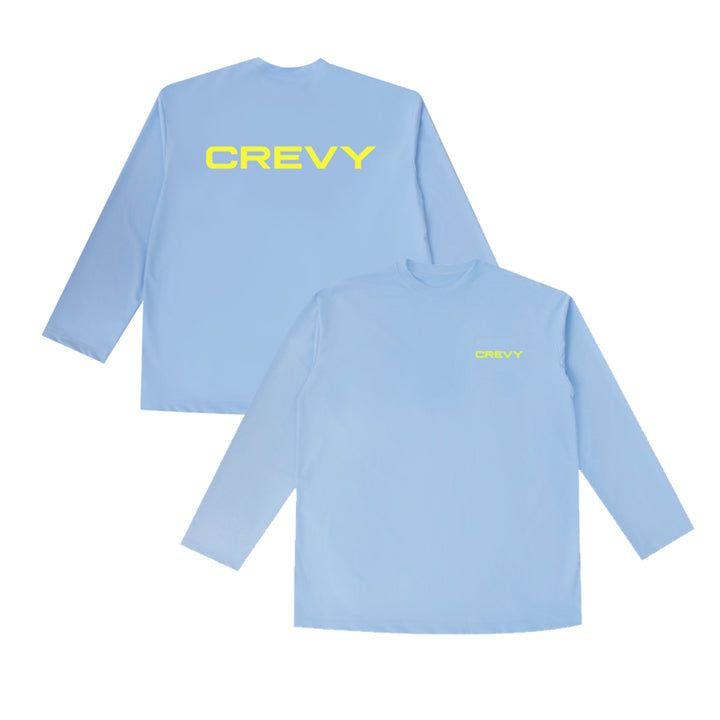 CREVY(クレビー)の「logo overfit rash long sleeve T-shirt (skyblue)(Tops)」