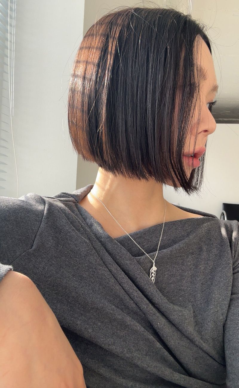 [925silver] Leaf necklace