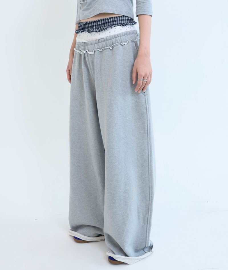 Stud underwear sweatpants - Gray